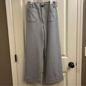 Maeve Black and White Checkered Pants